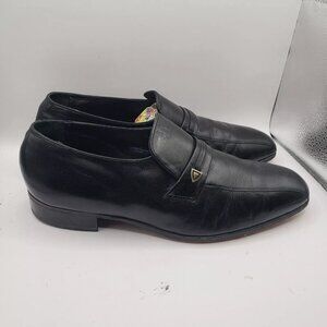Florscheim Men's Riva Black Dress Slip On Loafers 9.5 D wide Comfortech